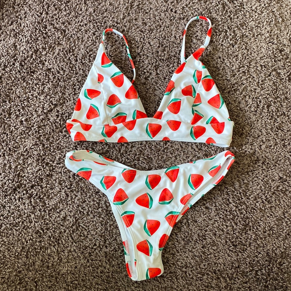 Watermelon triangle bikini